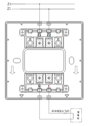 新疆海湾GST-LD-8300B输入模块常闭无源触点接线图