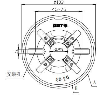 DZ-03定位底座 新疆海湾底座